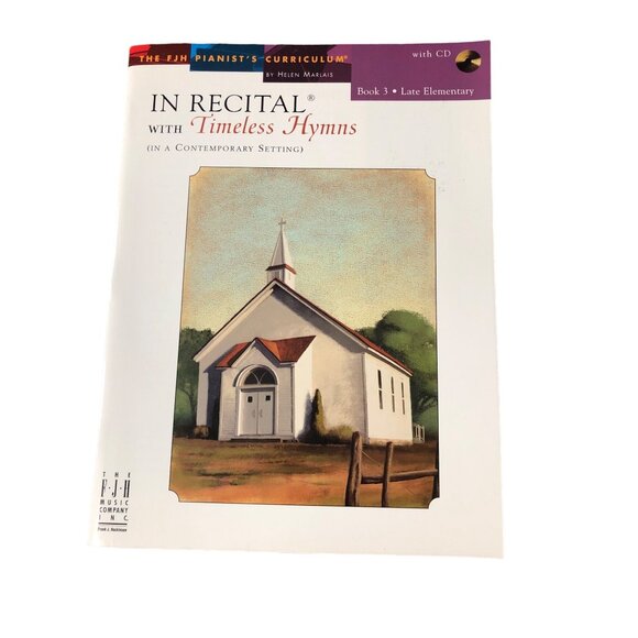 In Recital With Timeless Hymns Book 3 Late Elementary With CD Sheet Music Christ - Picture 1 of 6